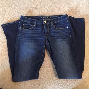 Gently worn straight leg jeans