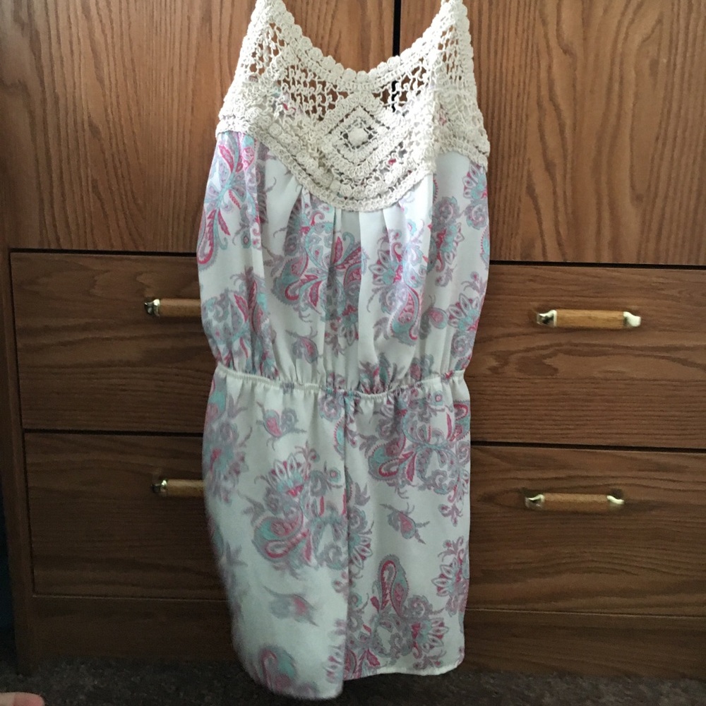 Paisley crotchet romper