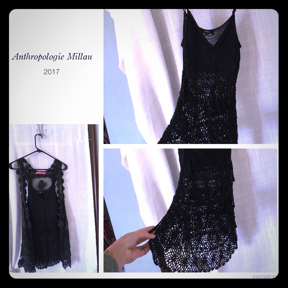 Millau Beaded Crochet Tank Top