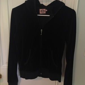Juicy Couture Zip Up Logo Velour Jacket
