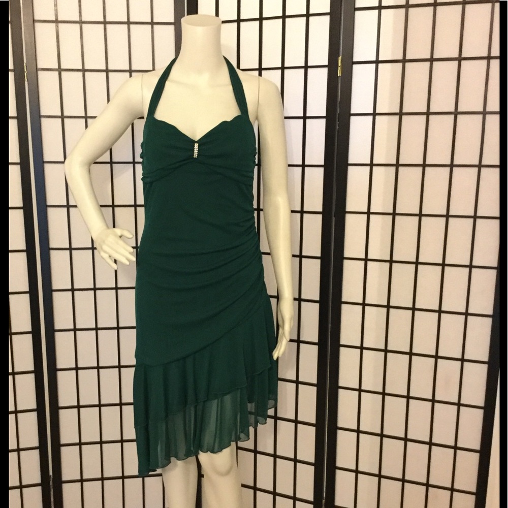 My Michelle green cocktail dress
