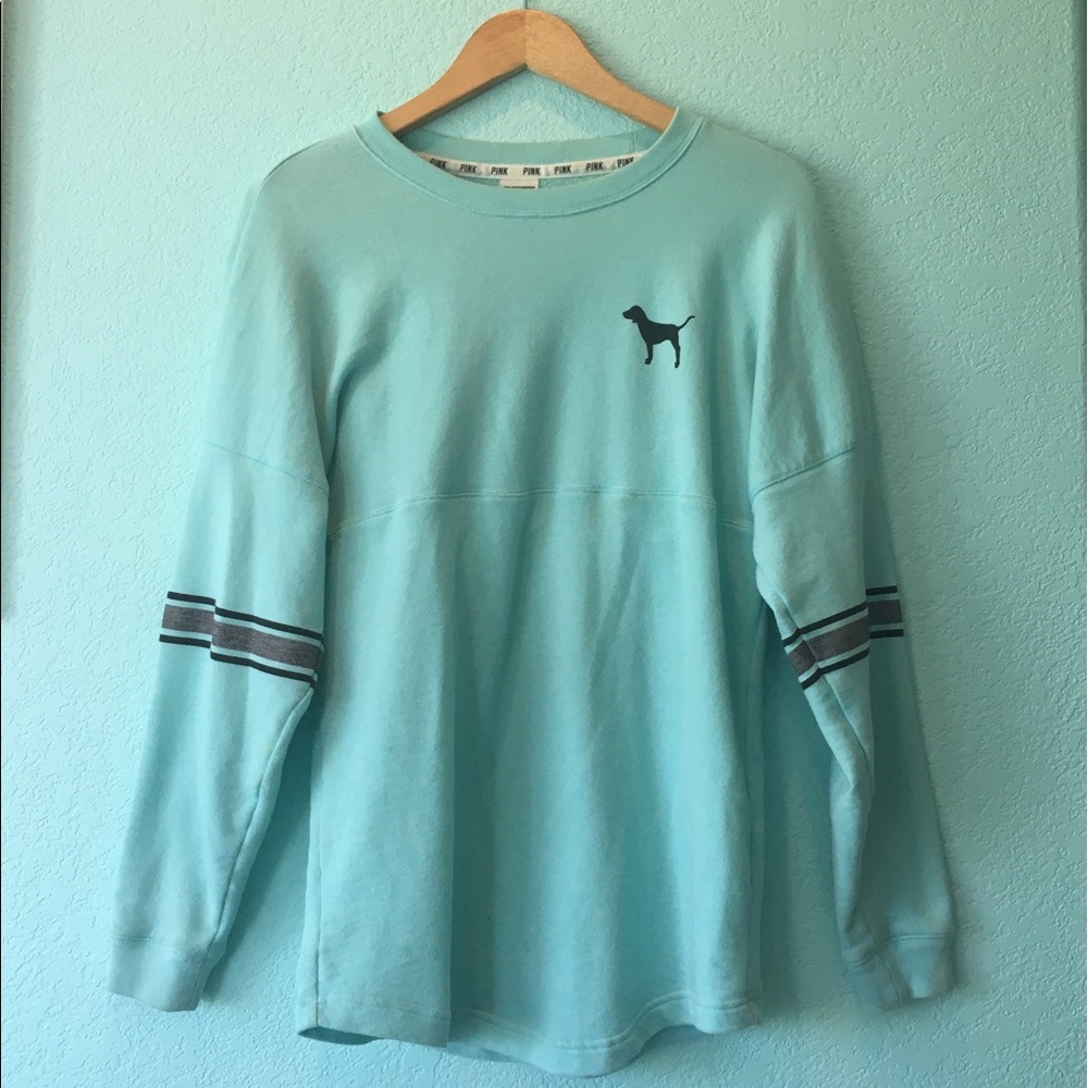 PINK Blue Long Sleeved Shirt