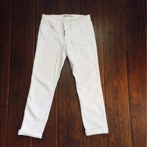 Joe's White Cropped Jeans