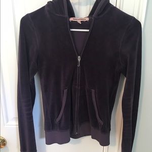 Juicy Couture Zip Up Logo Velour Jacket