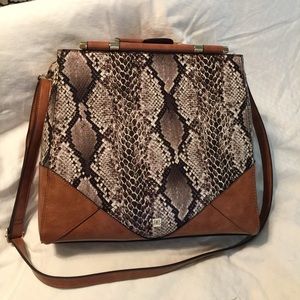 Kate Landry snakeskin print purse