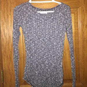 Dark grey Abercrombie soft long sleeve shirt
