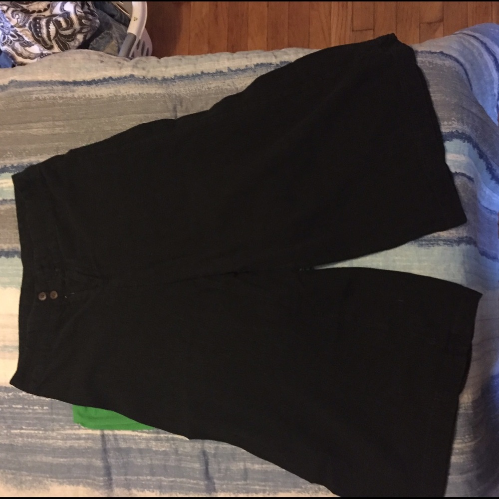 Black goucho style pants