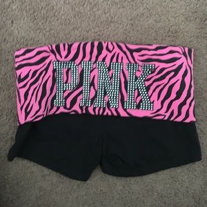 VS pink yoga shorts