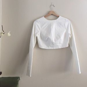 Ivory long-sleeve bolero