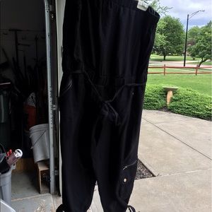Strapless black jumpsuit