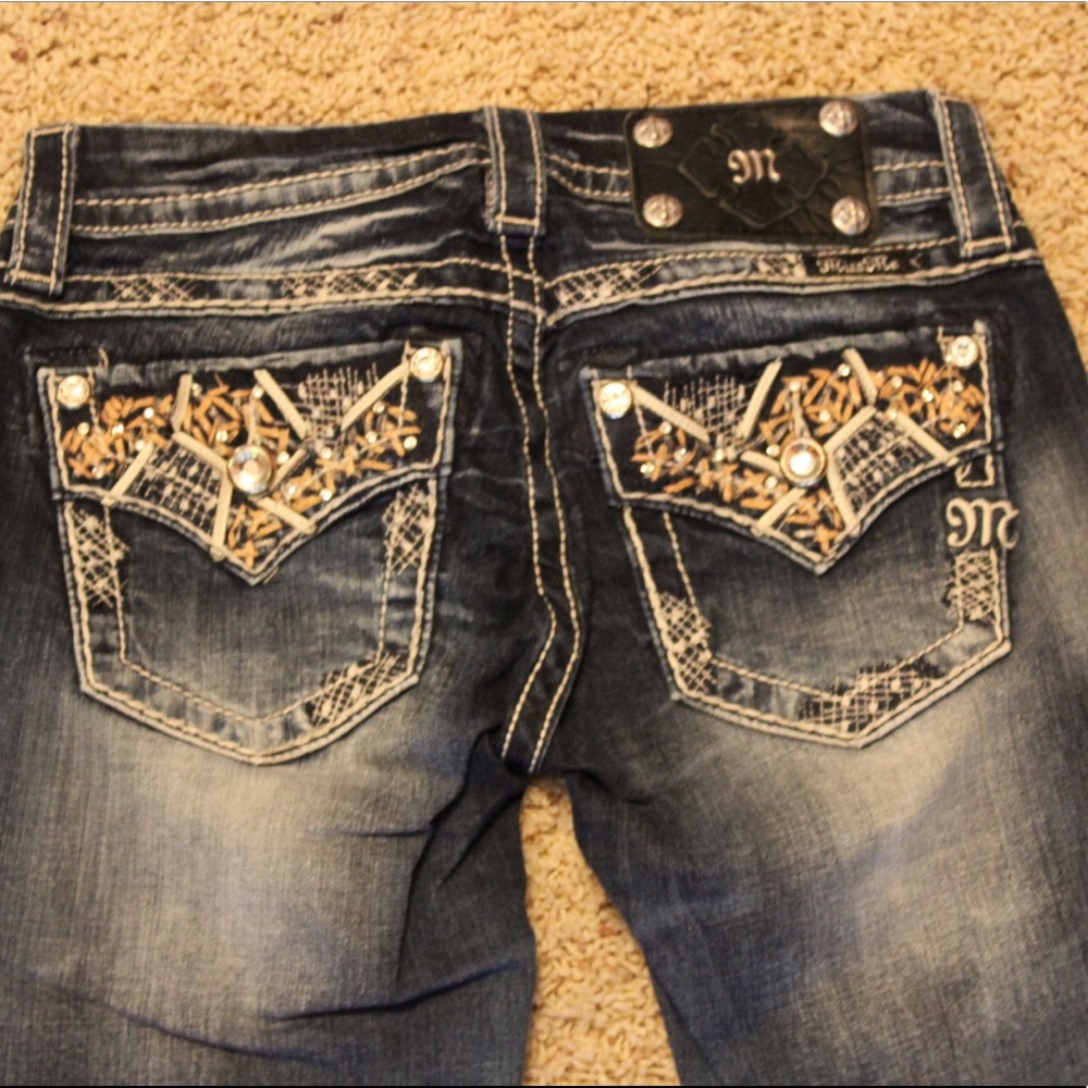 Miss Me signature cropped capris