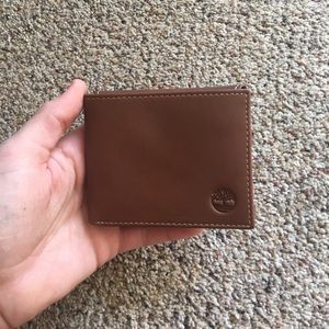 Mens Timberland leather tri fold wallet