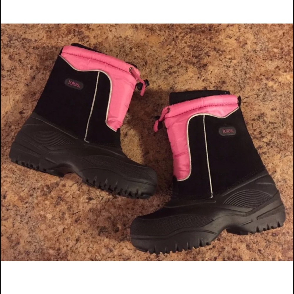 Totes Girls Snow Boots Size 5