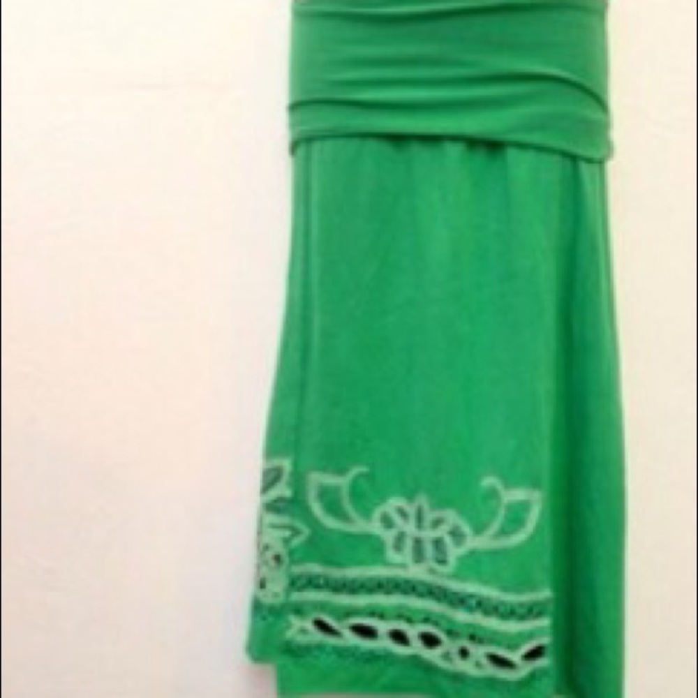 Green skirt