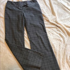 Plaid flare slacks