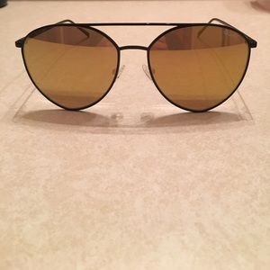 Quay Australia Indio Oversized Mirrored Sunglasses
