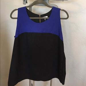 Cute black/blue tank top!
