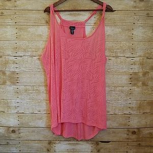 Torrid Palm Coral Top