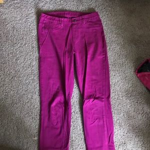 Magenta Uniqlo Jegging Pants