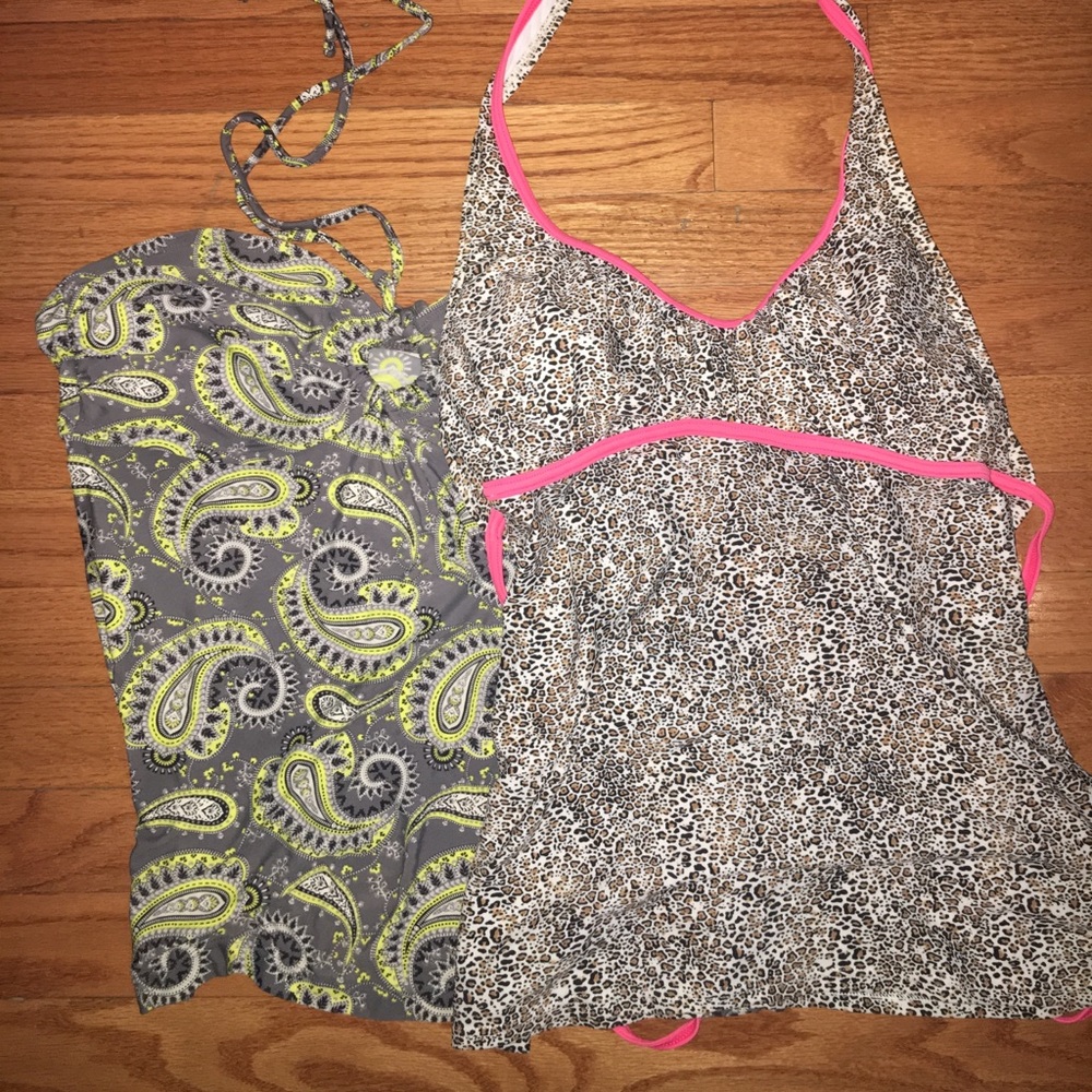 BUNDLE; 2 tankini swimming tops