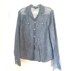 Denim Button Down Shirt