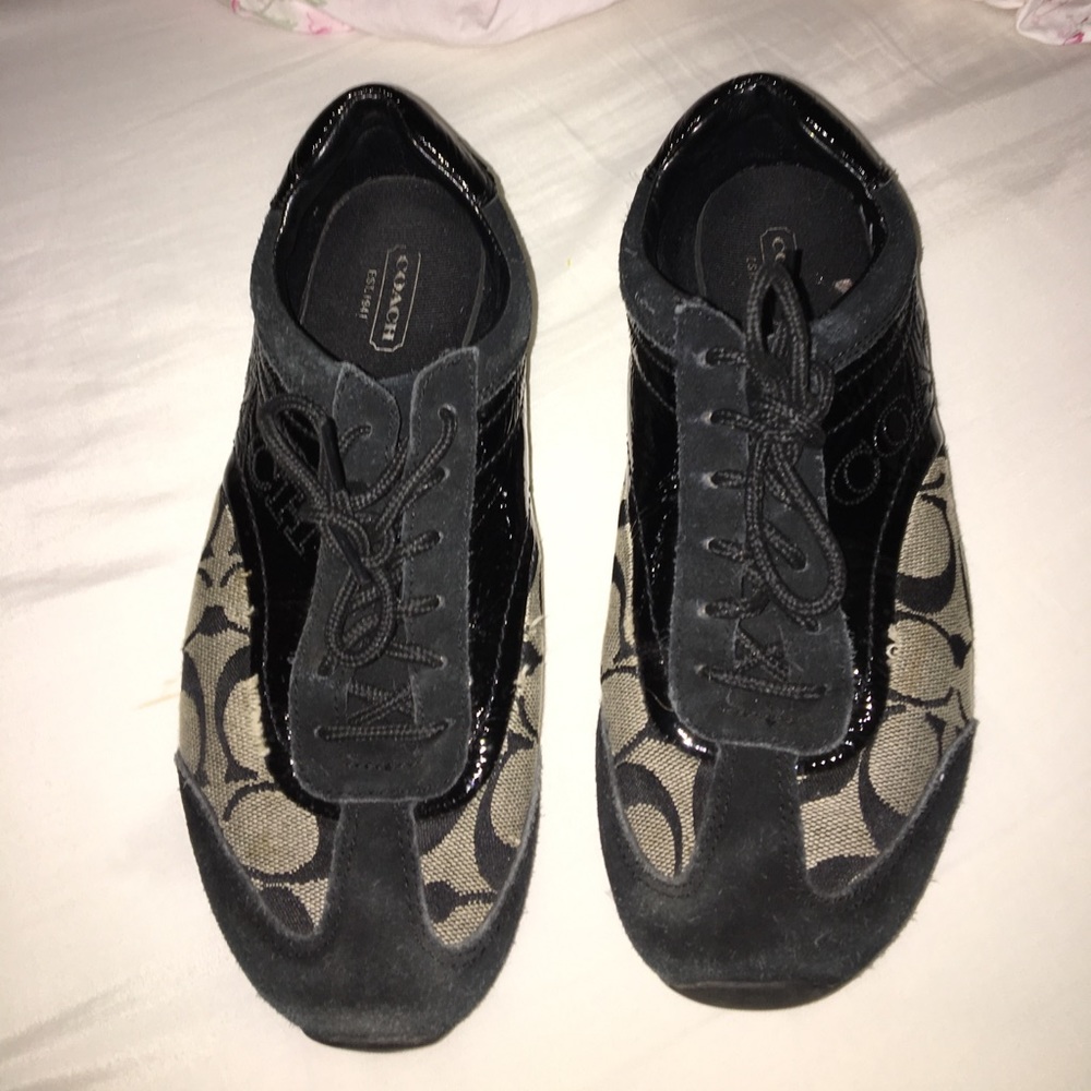 Black coach sneakers