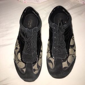 Black coach sneakers