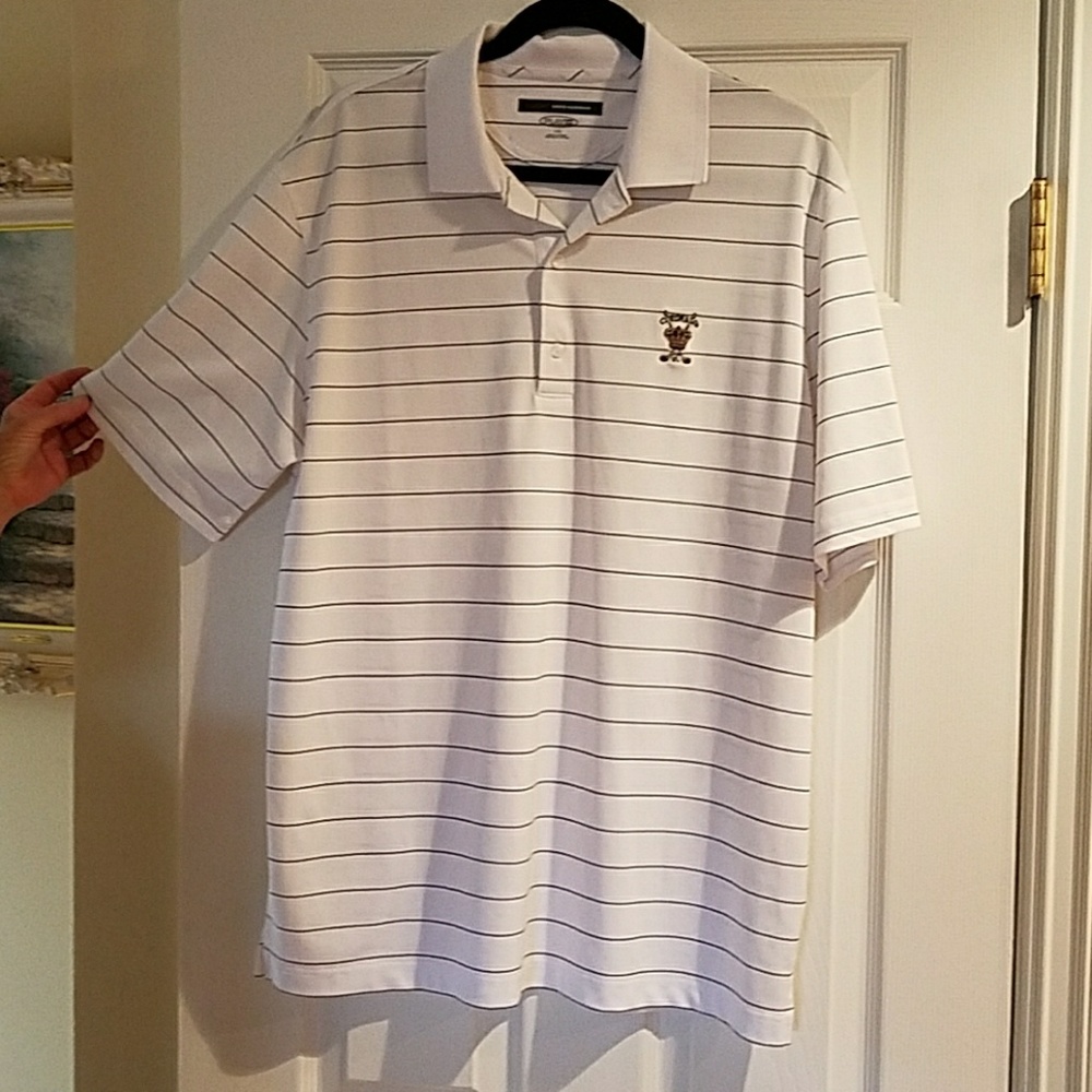 Greg Norman PlayDry Golf Polo striped