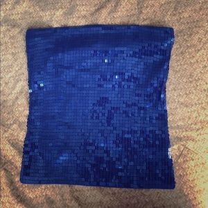 Sequined Tube Top