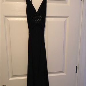 Black halter dress