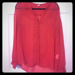 Orange and Cream Button Down