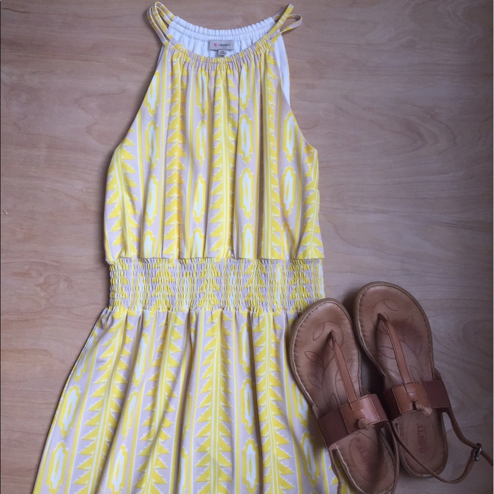 Cremieux Tribal Print Halter Dress