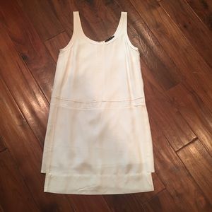 White summer dress by Banana Republic