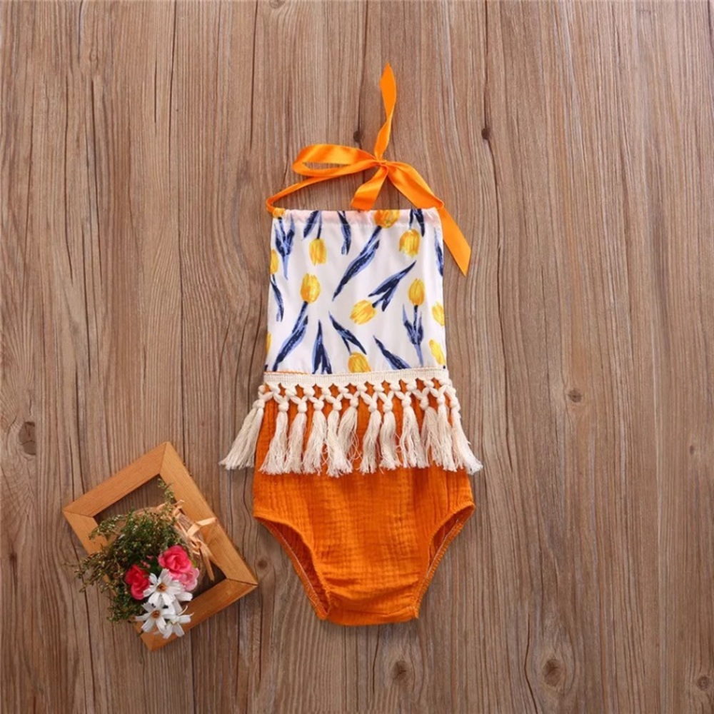 🆕Baby Girl Tassel Romper