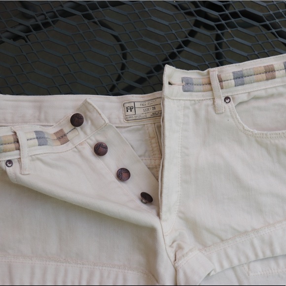 {free people} white embroidered shorts - Picture 3 of 4