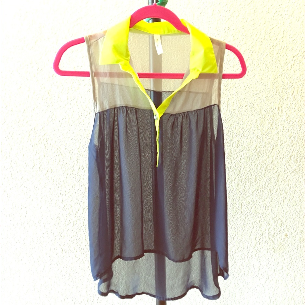 sheer button up