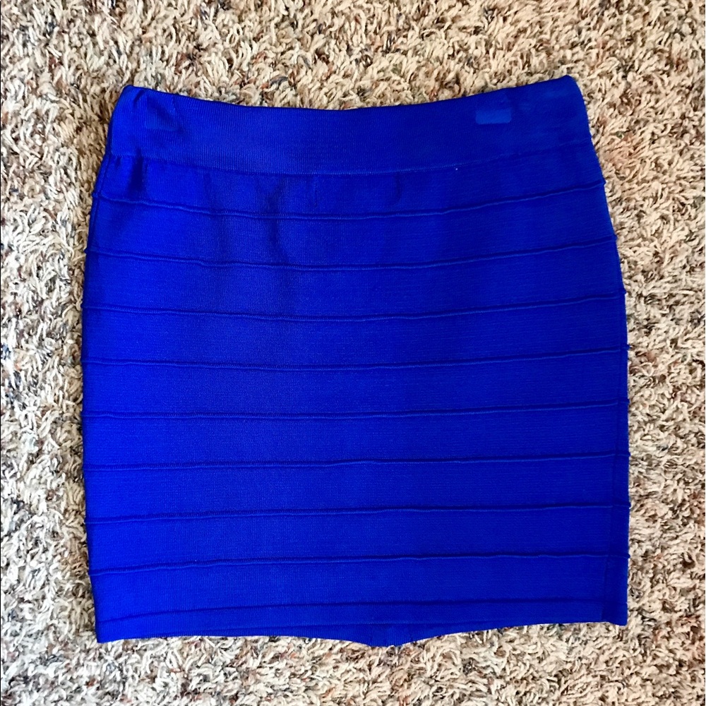 Royal blue skirt