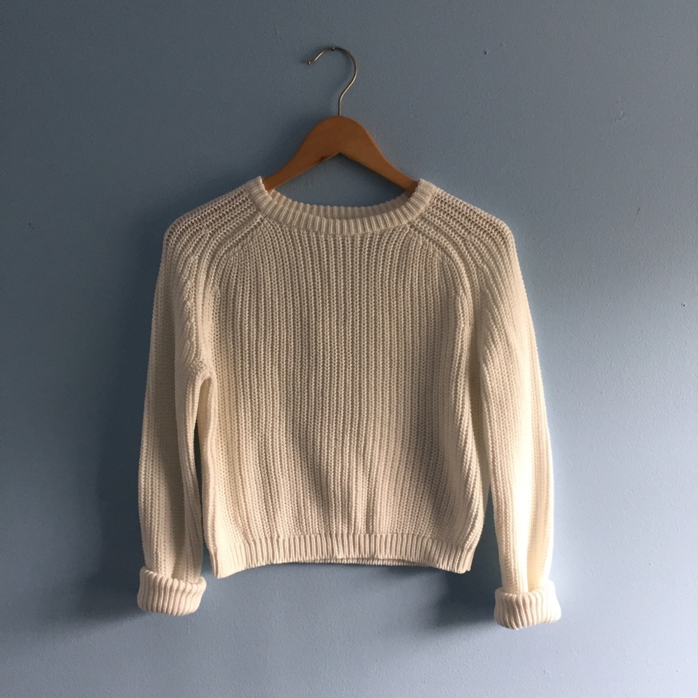 Cropped Fisherman Sweater | American Apparel