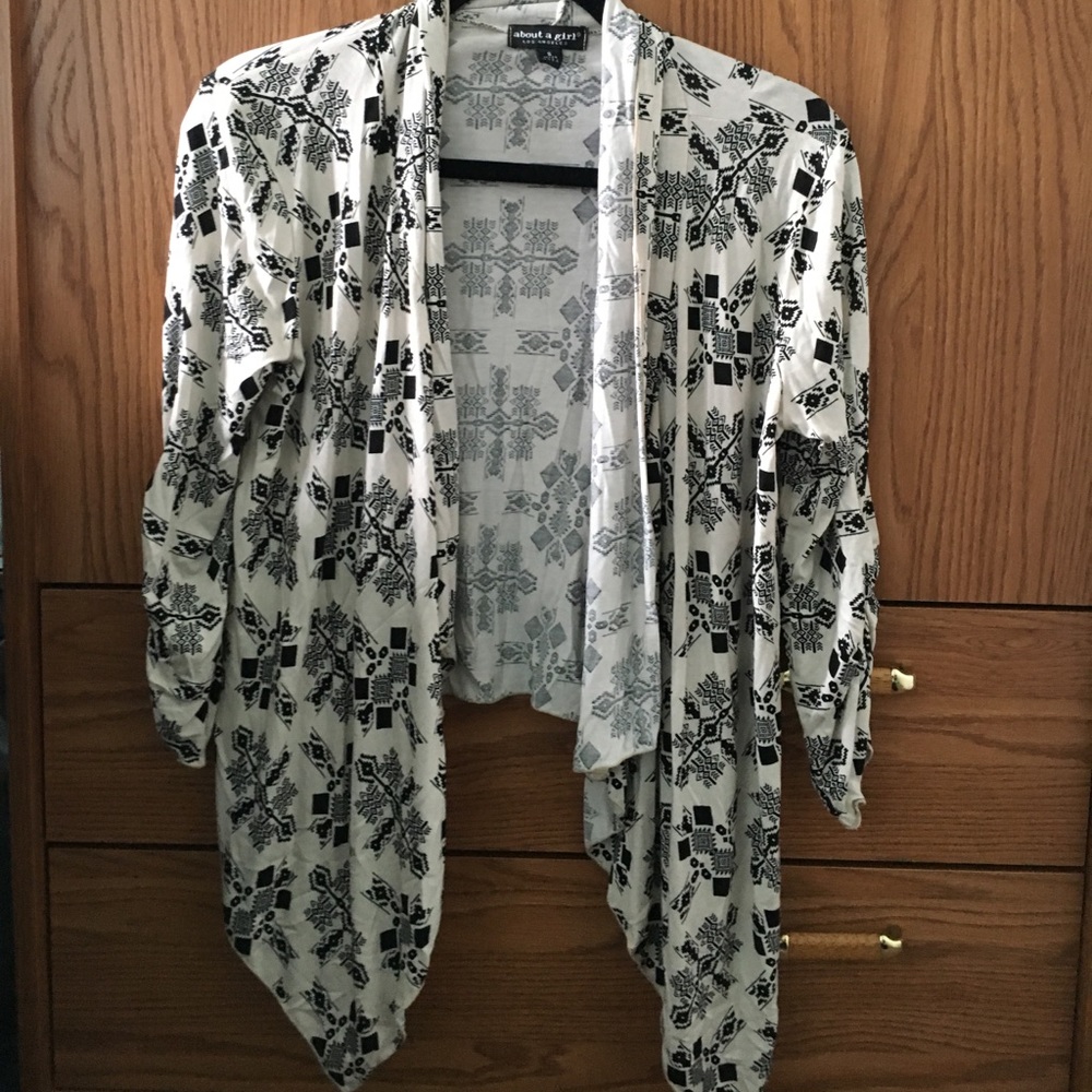 Cream Aztec cardigan