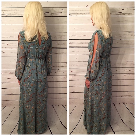 Stunning Jade Fully lined maxi dress! LAST 2 SALE! - Picture 3 of 3