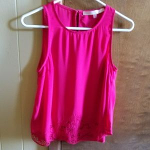 Fuchsia Sleeveless Blouse