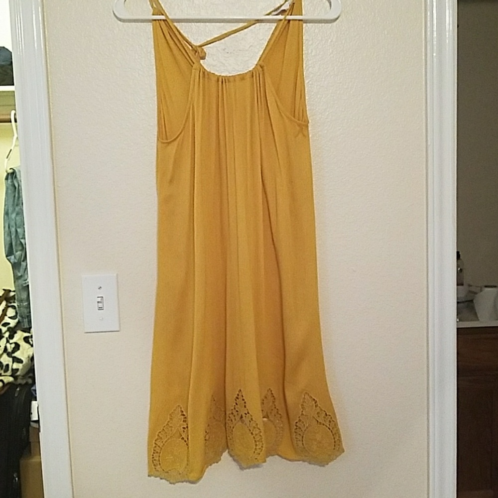 Mustard yellow dress