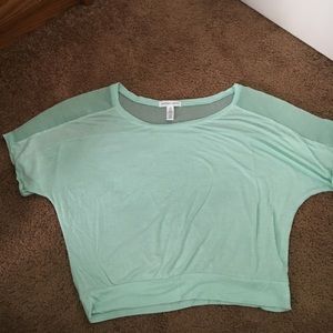 Aqua short sleeve top