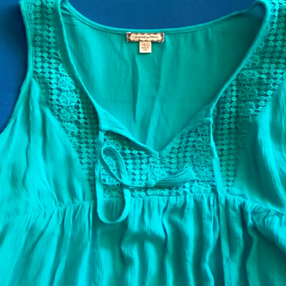 Teal tank top