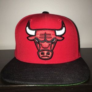 Red Chicago Bulls Snapback Hat