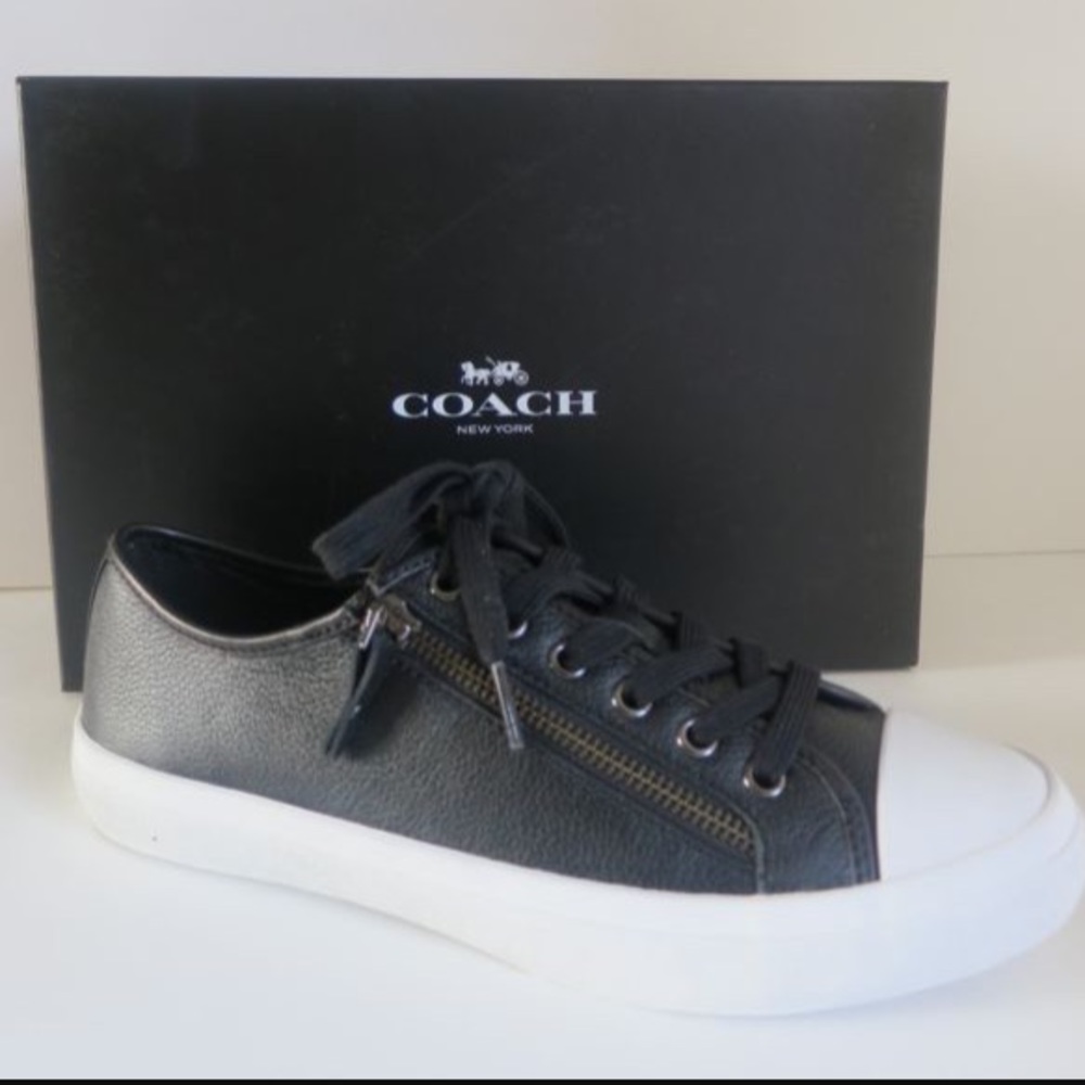 Coach Empire Zip Lace-up SNEAKERS Black