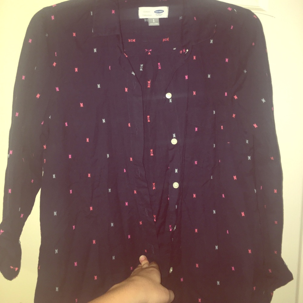Aztec Old Navey Button Up!