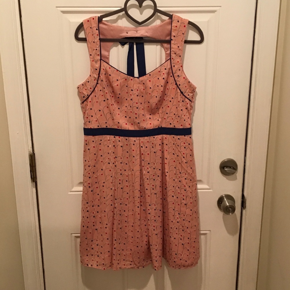 Pink heart summer dress