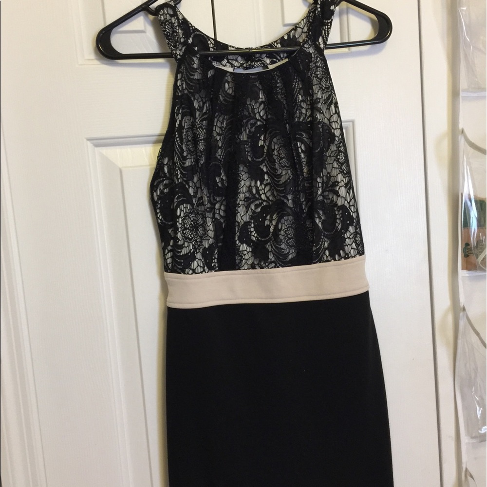 Black lace dress