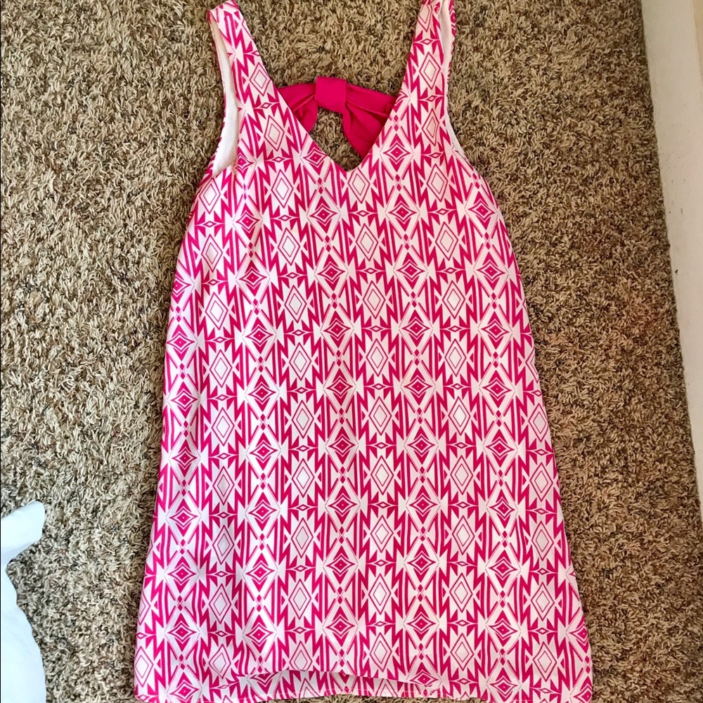 Boutique pink & white dress